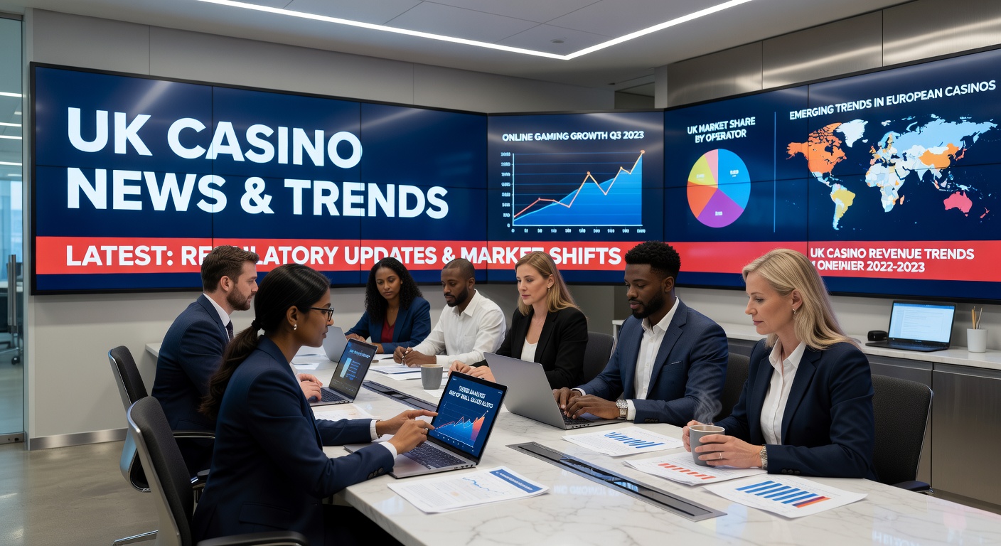 UK Gambling Commission logo overlaid on a casino floor with currency exchange counters, highlighting regulatory focus on money services