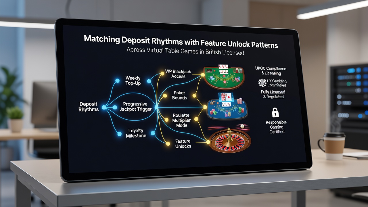 Chart showing deposit rhythm alignment with feature unlocks in British virtual table game platforms during mid-2026