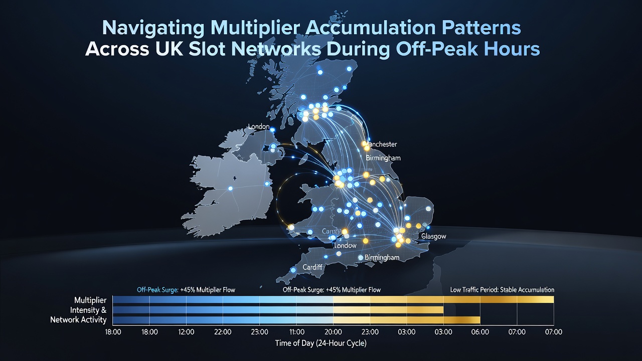 Data visualization of multiplier trends across UK slot networks in early morning hours