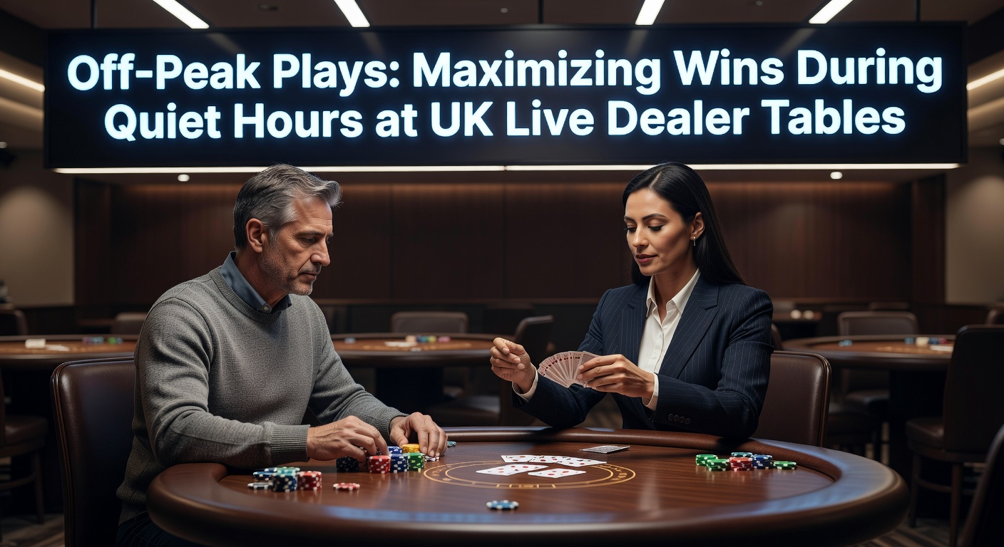A dimly lit live dealer roulette table during off-peak hours, showing a dealer spinning the wheel with just a handful of players engaged