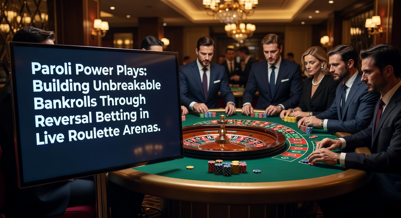 Dynamic chart showing Paroli betting progression on a vibrant live roulette table, highlighting win streaks and bankroll growth